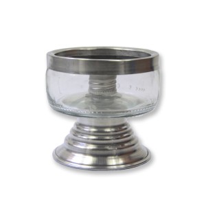 PV158002 - Porta Vela Vidro - 8x8cm