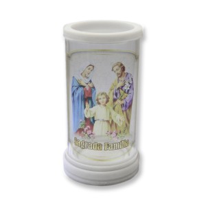 PV158180 - Porta Vela Vidro Sagrada Família - 17x9,3cm