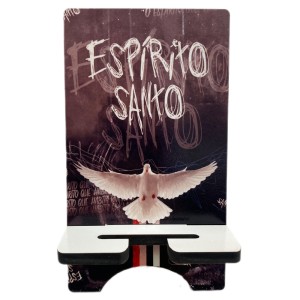 DR11187 - Porta Celular Divino Espírito Santo MDF 17x9,5cm