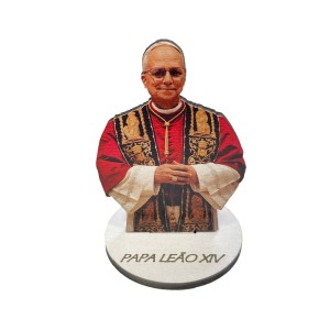 AO291152 - Pedestal Papa Leão XIV MDF - 8x5cm